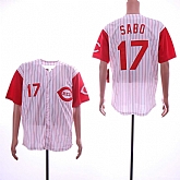 Reds 17 Chris Sabo White Throwback Jersey Sguo,baseball caps,new era cap wholesale,wholesale hats
